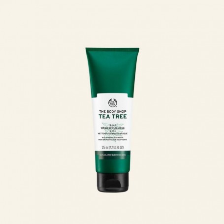 The Body Shop Tea Tree 3-in-1 Wash Scrub Mask (125ml)