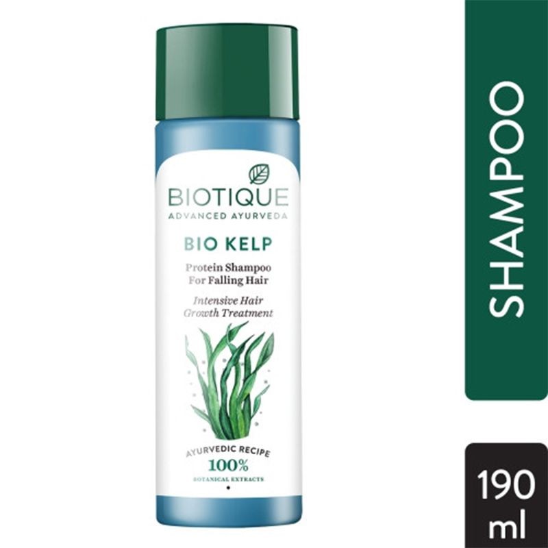 Biotique Bio Kelp Fresh Growth Protein Shampoo for Intensive Hair Growth  Treatment (190ML)- Mirror N Girls