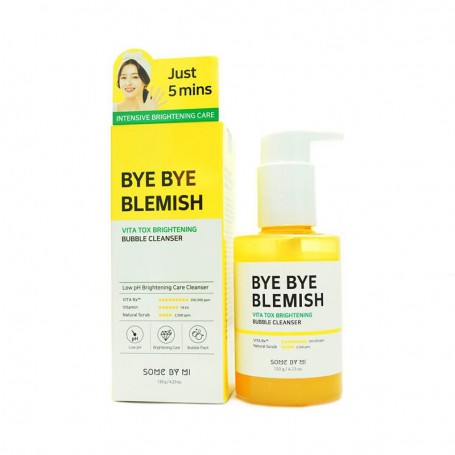 Some By Mi Bye Bye Blemish Vita Tox Brightening Bubble Cleanser- 120ml