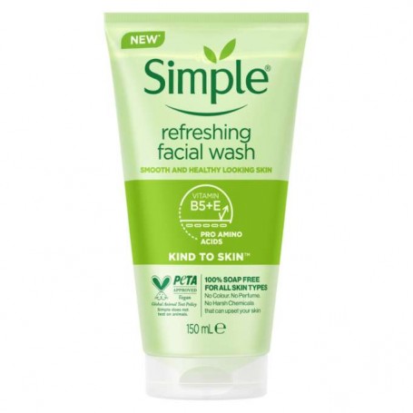 Simple Kind to Skin Refreshing Facial Gel Wash (150ml)